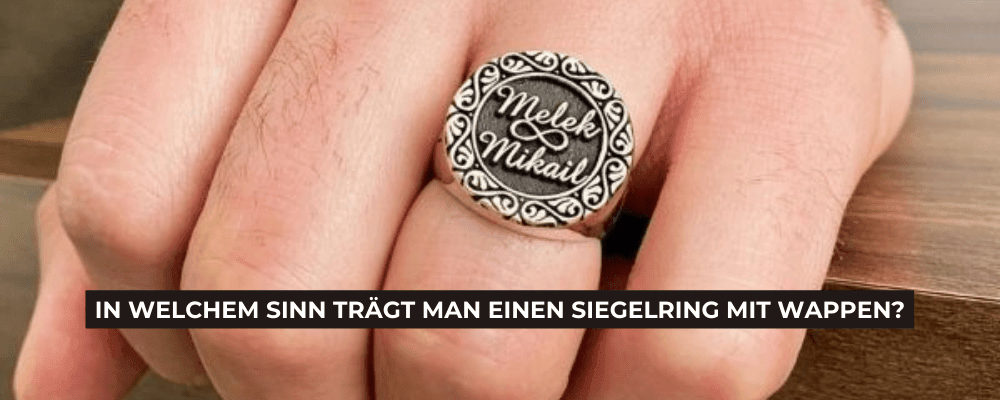 WIE MAN EINEN SIEGELRING MIT WAPPEN TRÄGT : GUIDE 2023 - Königlicher Siegelring