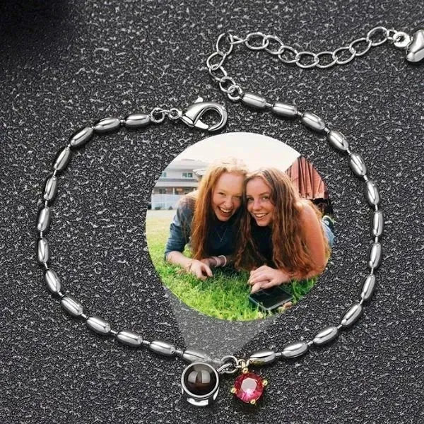 ARMBAND MIT BILD IM GEBURTSSTEIN - Königlicher Siegelring