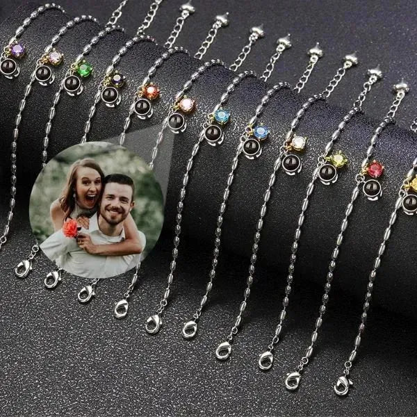 ARMBAND MIT BILD IM GEBURTSSTEIN - Königlicher Siegelring