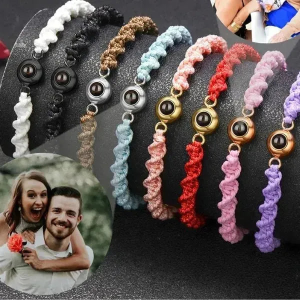 ARMBAND MIT BILD IM STEIN PROJEKTION MIT FOTO - Königlicher Siegelring