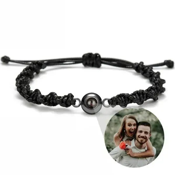 ARMBAND MIT BILD IM STEIN PROJEKTION MIT FOTO - Königlicher Siegelring