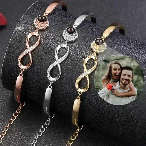 ARMBAND MIT FOTO IM STEIN PERSONALISIERTES : EINZIGARTIGER SCHMUCK - Königlicher Siegelring