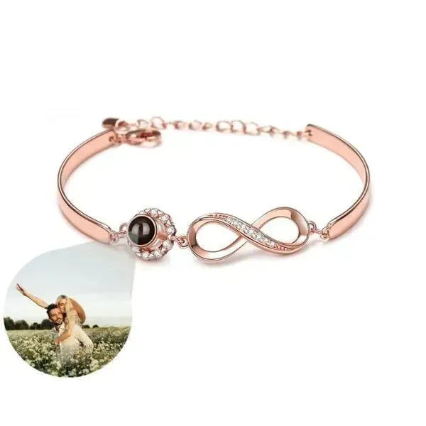 ARMBAND MIT FOTO IM STEIN PERSONALISIERTES : EINZIGARTIGER SCHMUCK - Königlicher Siegelring