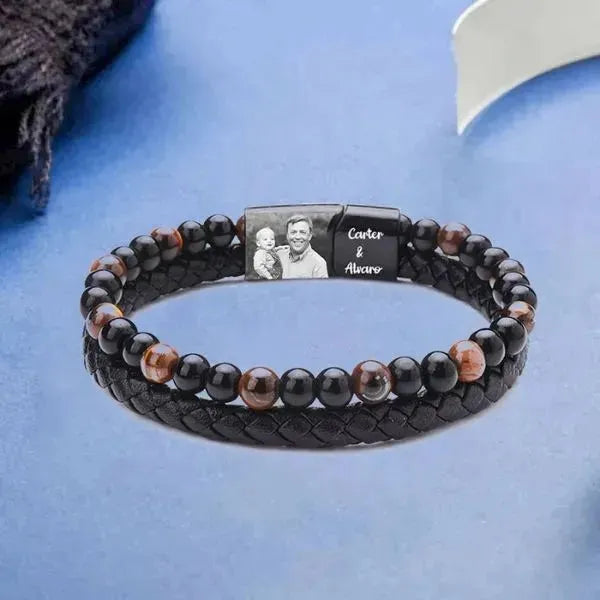 ARMBAND MIT FOTO UND NAMEN - Königlicher Siegelring