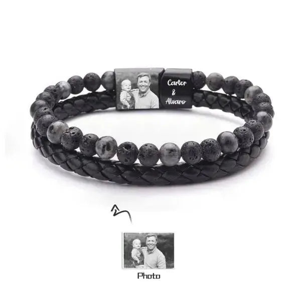ARMBAND MIT FOTO UND NAMEN - Königlicher Siegelring