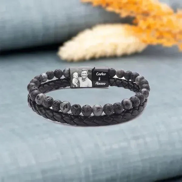 ARMBAND MIT FOTO UND NAMEN - Königlicher Siegelring