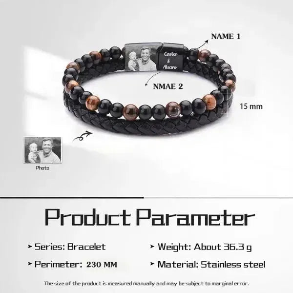 ARMBAND MIT FOTO UND NAMEN - Königlicher Siegelring