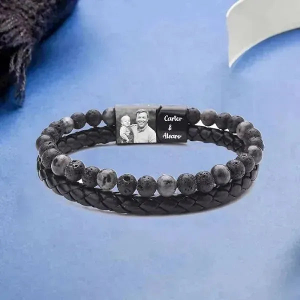 ARMBAND MIT FOTO UND NAMEN - Königlicher Siegelring