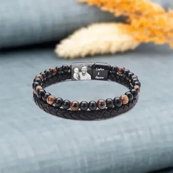 ARMBAND MIT FOTO UND NAMEN - Königlicher Siegelring