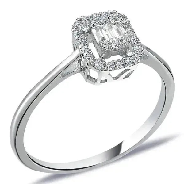 Diamant Ring Baguette 0,20 Karat - Eleganz Und Raffinesse - Königlicher Siegelring