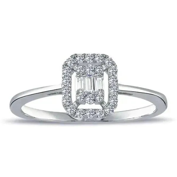 Diamant Ring Baguette 0,20 Karat - Eleganz Und Raffinesse - Königlicher Siegelring