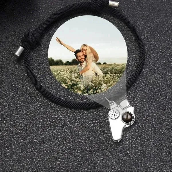 FREUNDSCHAFTSARMBÄNDER FÜR 2 - ARMBAND MIT BILD IM STEIN - Königlicher Siegelring