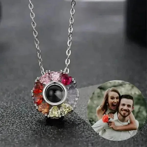 KETTE MIT BILD DRIN PERSONALISIERTEN HALSKETTE - Königlicher Siegelring