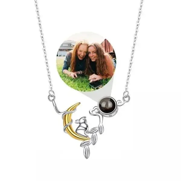 KETTE MIT BILD IM STEIN - 925 ECHT SILBER - KANINCHEN MOTIV - Königlicher Siegelring
