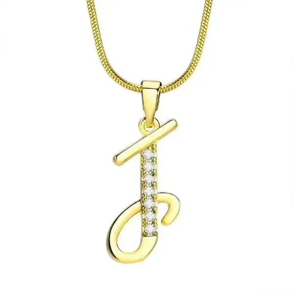 KETTE MIT BUCHSTABEN - FRAUEN TREND CZ STEIN INITIAL HALSKETTE - Königlicher Siegelring