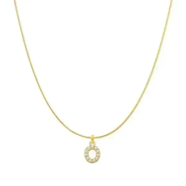 KETTE MIT BUCHSTABEN GOLD MIT DIAMANT - Königlicher Siegelring