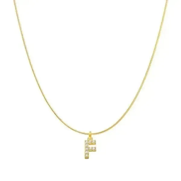 KETTE MIT BUCHSTABEN GOLD MIT DIAMANT - Königlicher Siegelring