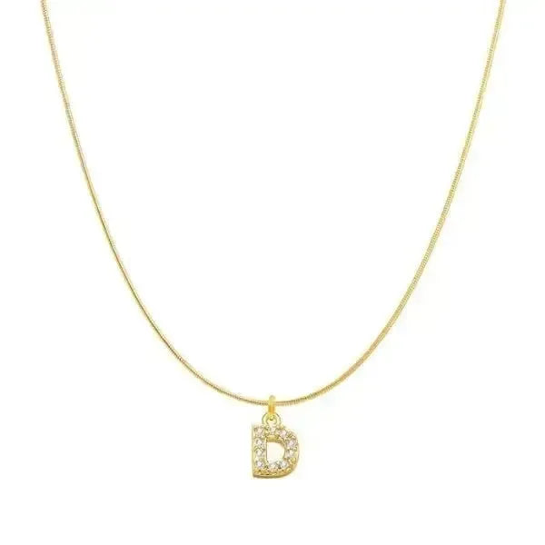 KETTE MIT BUCHSTABEN GOLD MIT DIAMANT - Königlicher Siegelring