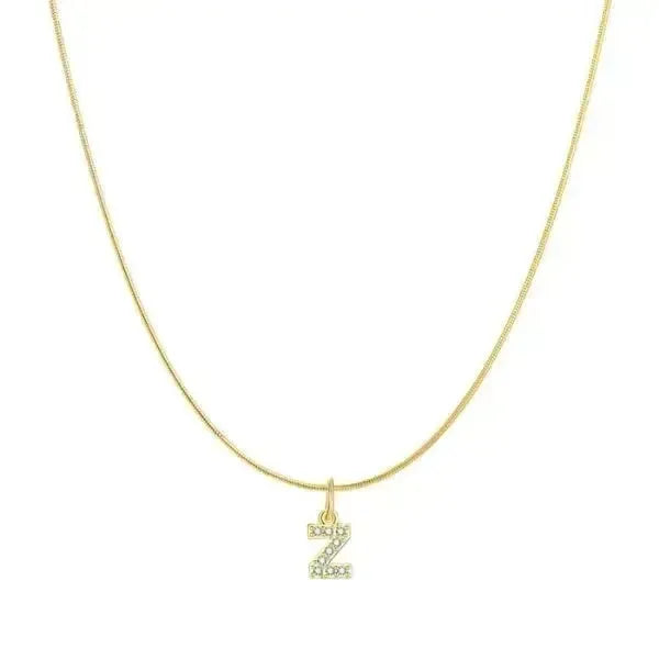 KETTE MIT BUCHSTABEN GOLD MIT DIAMANT - Königlicher Siegelring