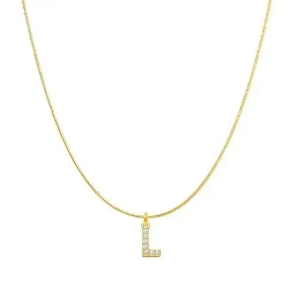 KETTE MIT BUCHSTABEN GOLD MIT DIAMANT - Königlicher Siegelring