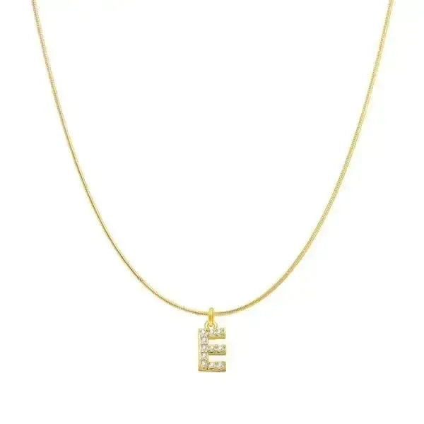 KETTE MIT BUCHSTABEN GOLD MIT DIAMANT - Königlicher Siegelring