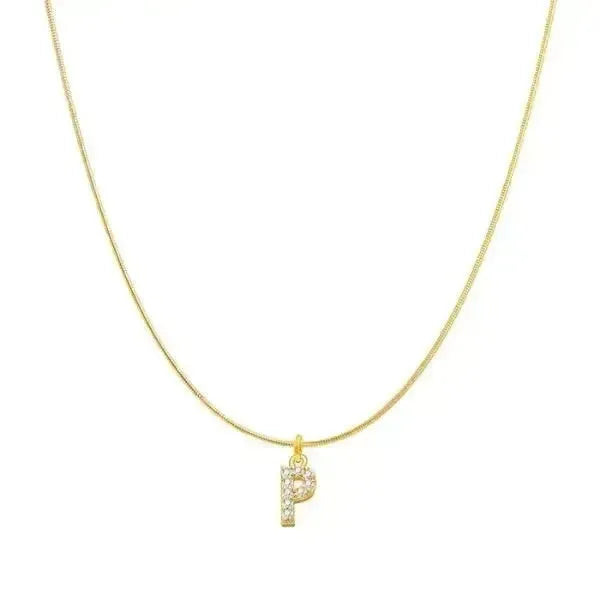 KETTE MIT BUCHSTABEN GOLD MIT DIAMANT - Königlicher Siegelring