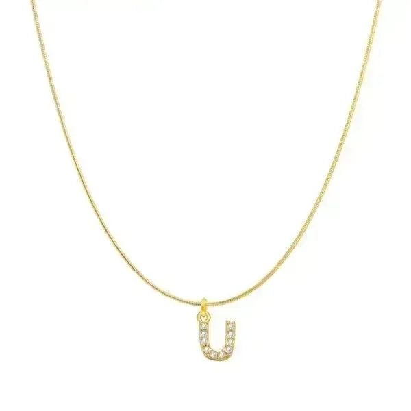 KETTE MIT BUCHSTABEN GOLD MIT DIAMANT - Königlicher Siegelring