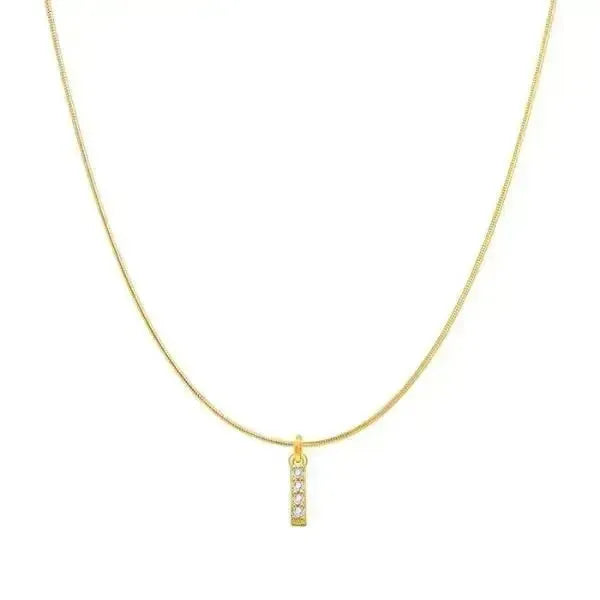 KETTE MIT BUCHSTABEN GOLD MIT DIAMANT - Königlicher Siegelring