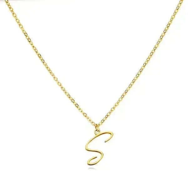KETTE MIT BUCHSTABEN GOLD : VERLEIHEN SIE IHREM STIL EINE PERSÖNLICHE NOTE! - Königlicher Siegelring
