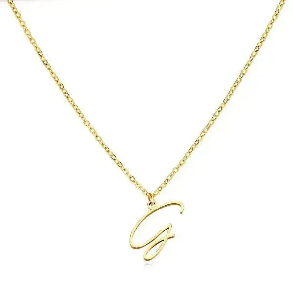 KETTE MIT BUCHSTABEN GOLD : VERLEIHEN SIE IHREM STIL EINE PERSÖNLICHE NOTE! - Königlicher Siegelring