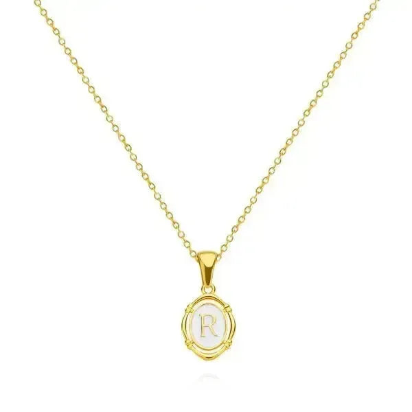 KETTE MIT BUCHSTABEN GOLD : ZEIGE DEINE PERSÖNLICHKEIT - Königlicher Siegelring
