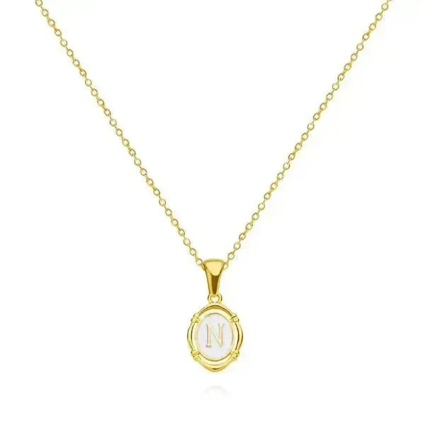 KETTE MIT BUCHSTABEN GOLD : ZEIGE DEINE PERSÖNLICHKEIT - Königlicher Siegelring
