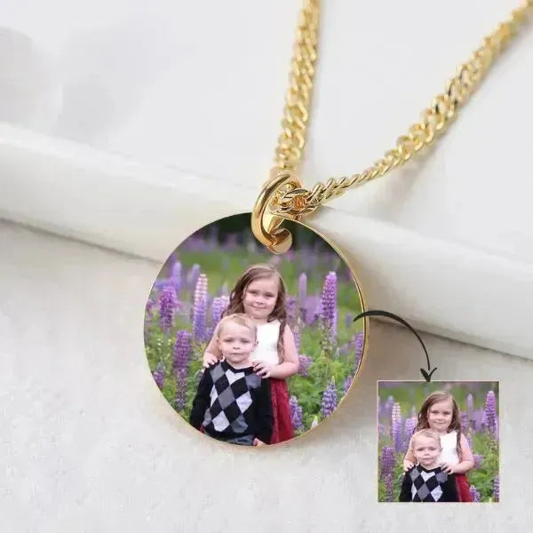 KETTE MIT FOTO - PERSONALISIERTE HALSKETTE - Königlicher Siegelring
