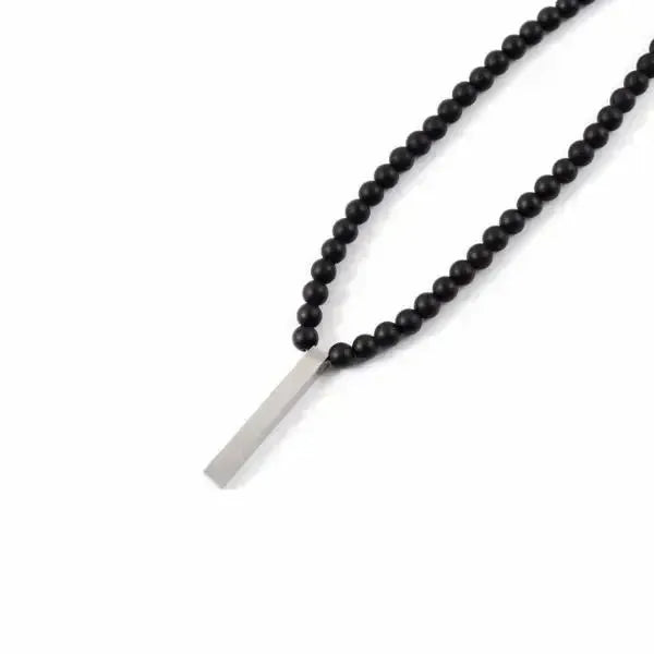 PERLENKETTE HERREN SCHWARZ - Königlicher Siegelring