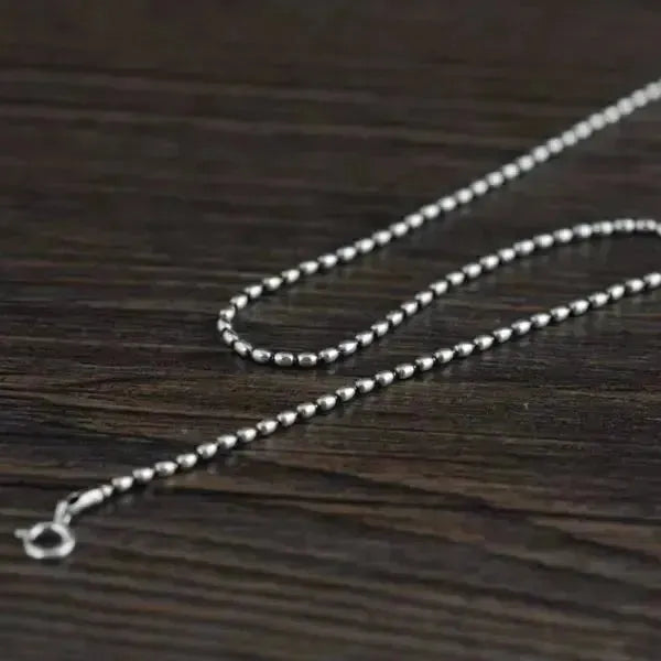PERLENKETTE HERREN UND DAMEN 1.3MM ECHT SILBER 925 - Königlicher Siegelring