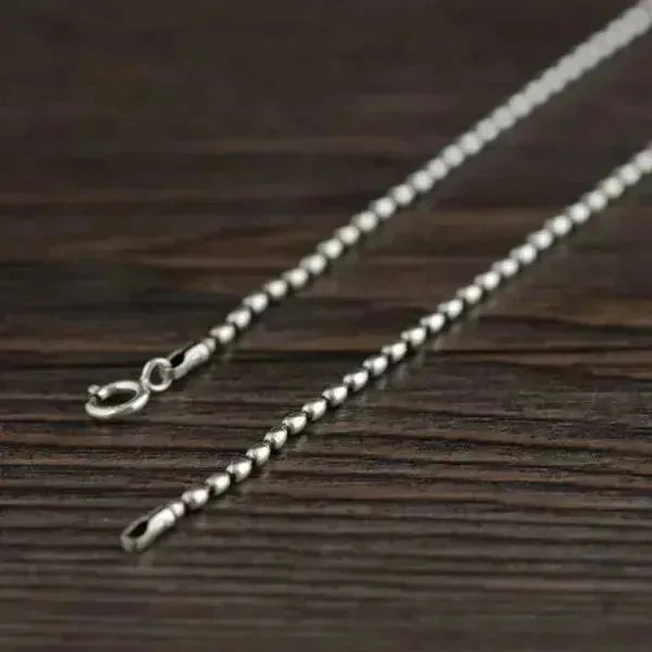 PERLENKETTE HERREN UND DAMEN 1.3MM ECHT SILBER 925 - Königlicher Siegelring
