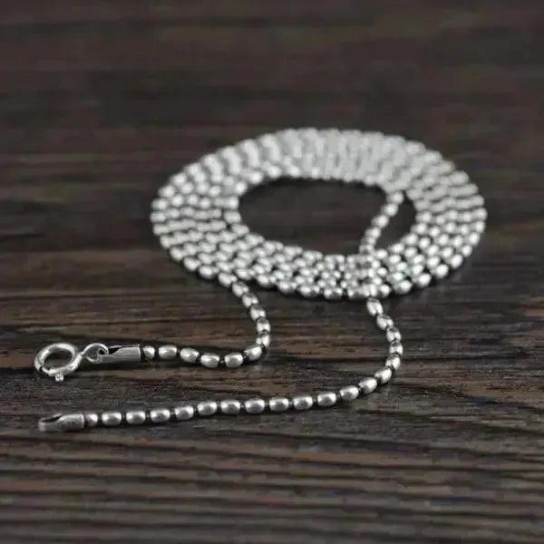 PERLENKETTE HERREN UND DAMEN 1.3MM ECHT SILBER 925 - Königlicher Siegelring