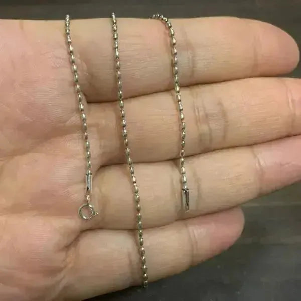 PERLENKETTE HERREN UND DAMEN 1.3MM ECHT SILBER 925 - Königlicher Siegelring