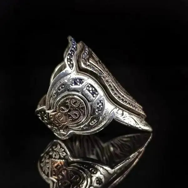 RING SIEGELRING DES SALOMONISCHEN SIEGELS ZIHGIR - Königlicher Siegelring
