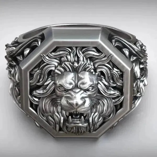 SIEGELRING HERREN IM KÖNIGLICHEN BAROCKSTIL AUS STERLING SILBER - ZEITLOSE ELEGANZ - Königlicher Siegelring