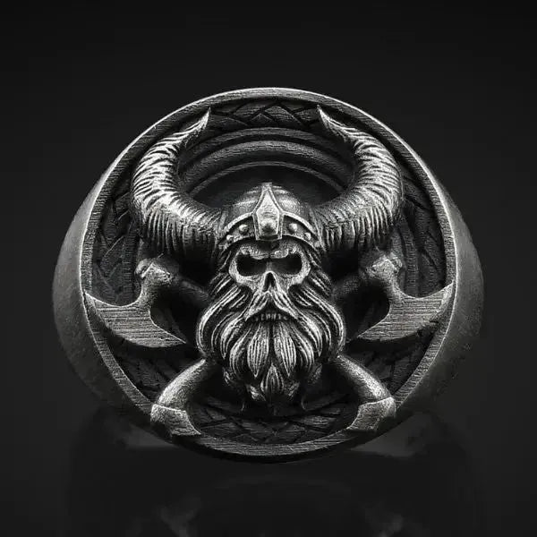 SIEGELRING HERREN WIKINGER | SCHMUCK NORSE MYTHOLOGY - Königlicher Siegelring