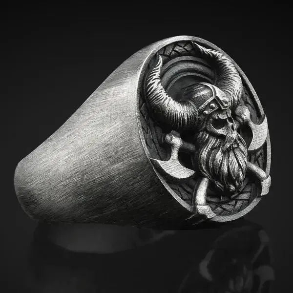 SIEGELRING HERREN WIKINGER | SCHMUCK NORSE MYTHOLOGY - Königlicher Siegelring