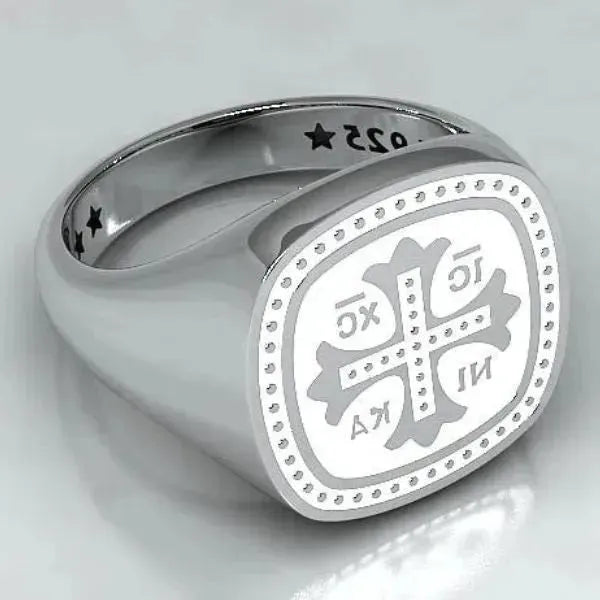 SIEGELRING IC XC NIKA : EIN HEILIGES UND LUXURIÖSES STÜCK - Königlicher Siegelring