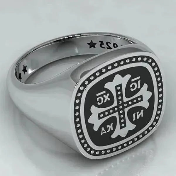 SIEGELRING IC XC NIKA : EIN HEILIGES UND LUXURIÖSES STÜCK - Königlicher Siegelring