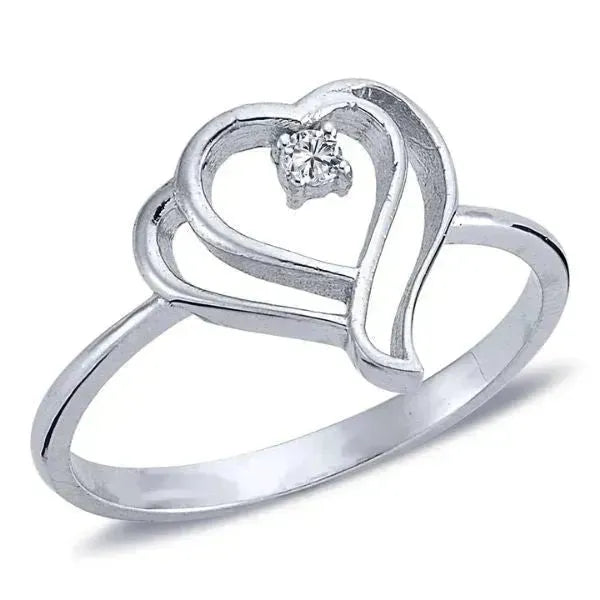 Verlobungsring aus 14 Karat Weißgold - Ein romantisches Symbol - Königlicher Siegelring