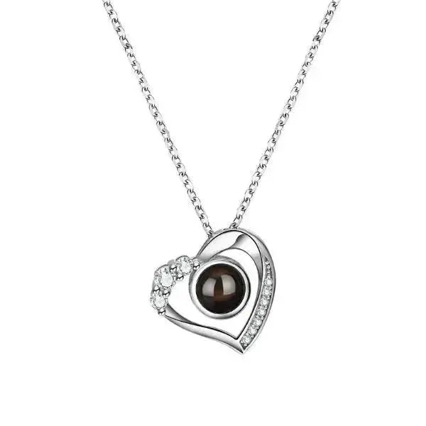 KETTE MIT BILD IM STEIN '925 ECHT SILBER' - Königlicher Siegelring