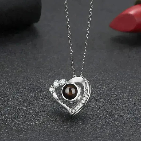 KETTE MIT BILD IM STEIN '925 ECHT SILBER' - Königlicher Siegelring