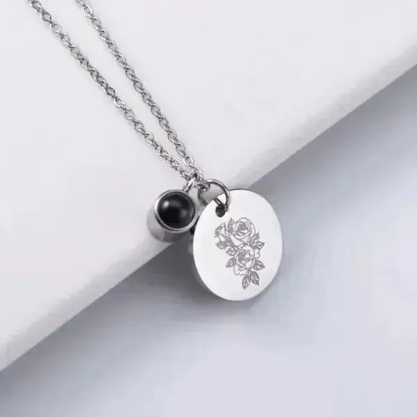 KETTE MIT BILD - KETTE MIT PLÄTTCHEN UND FOTO - Königlicher Siegelring