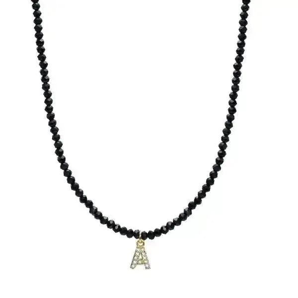 KETTE MIT BUCHSTABEN AUS DIAMANT PERLE BESTEHEND AUS INITIALIEN - Königlicher Siegelring