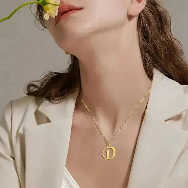 KETTE MIT BUCHSTABEN GOLD - Königlicher Siegelring